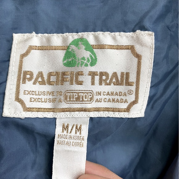 Vintage Pacific Trail Beige Lightweight Bomber Jacket M - Picture 3 of 13